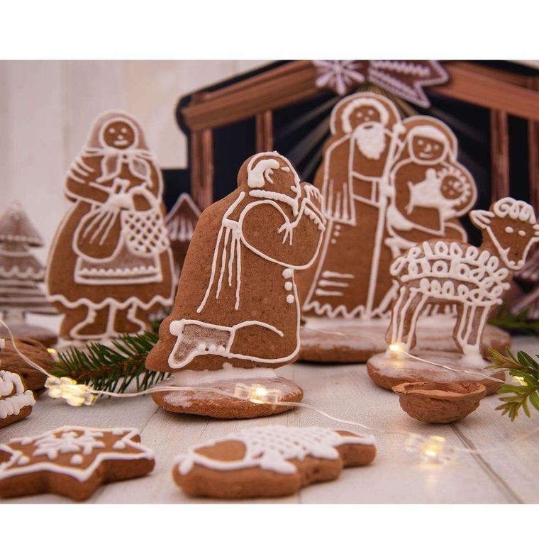 Orion, wykrawacze świąteczne, szopka, 7 szt.