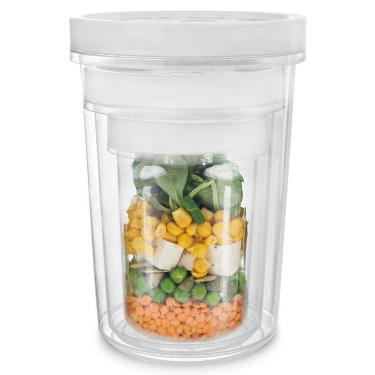 Orion, zakręcany pojemnik kuchenny do żywności z silikonową uszczelką, okrągły, 1,6l