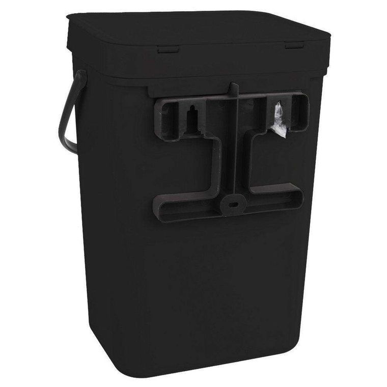 Orion, zawieszany kosz na śmieci, czarny, 10l