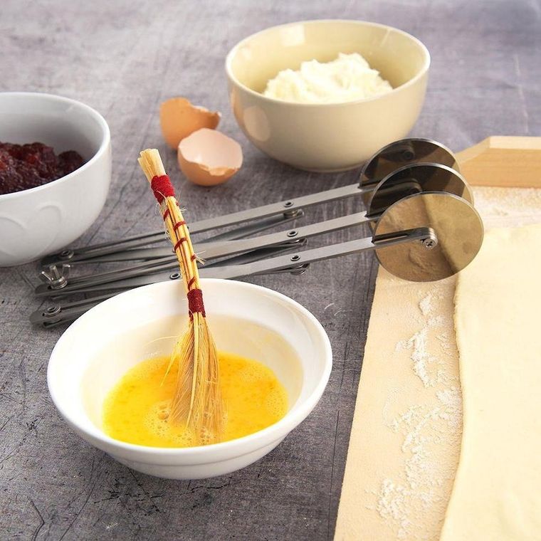 Orion, znacznik rozstawny do ciasta z 3 ostrzami, stalowy, 25 cm