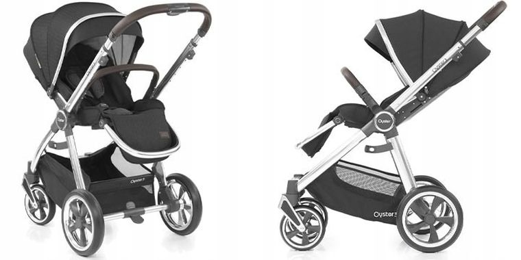 Oyster, Oyster 3, Mercury, wózek spacerowy, srebrny stelaż