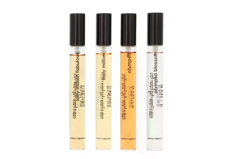 Paco Rabanne, Miniatures Collection: Lady Million, woda perfumowana, 10 ml + Olympea, woda perfumowana, 10 ml + Lady Million Fabulous Intense, woda perfumowana, 10 ml + Olympea Blossom, woda perfumowana, 10 ml