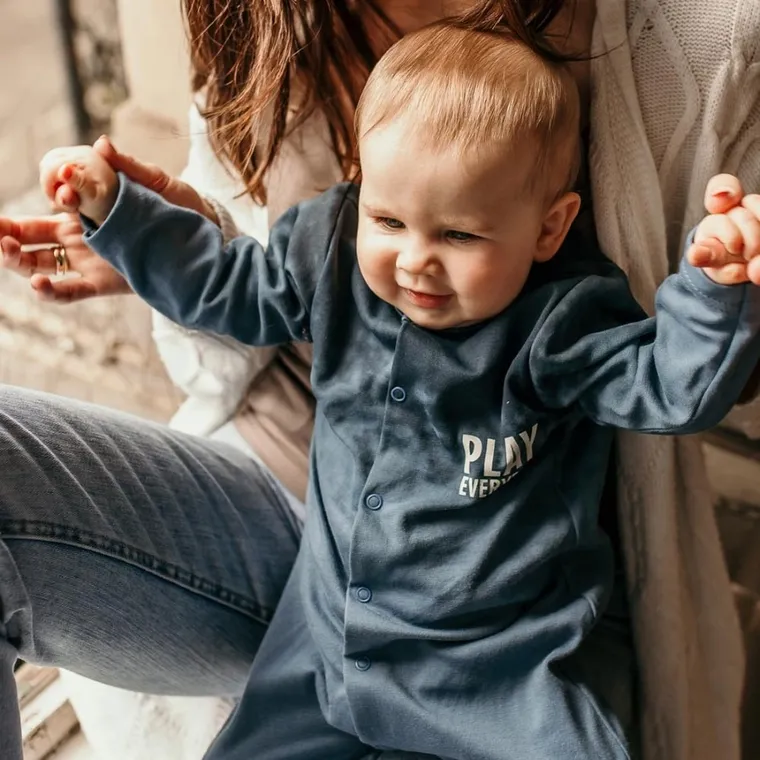 Pajac chłopięcy, niebieski, Jump, Eevi