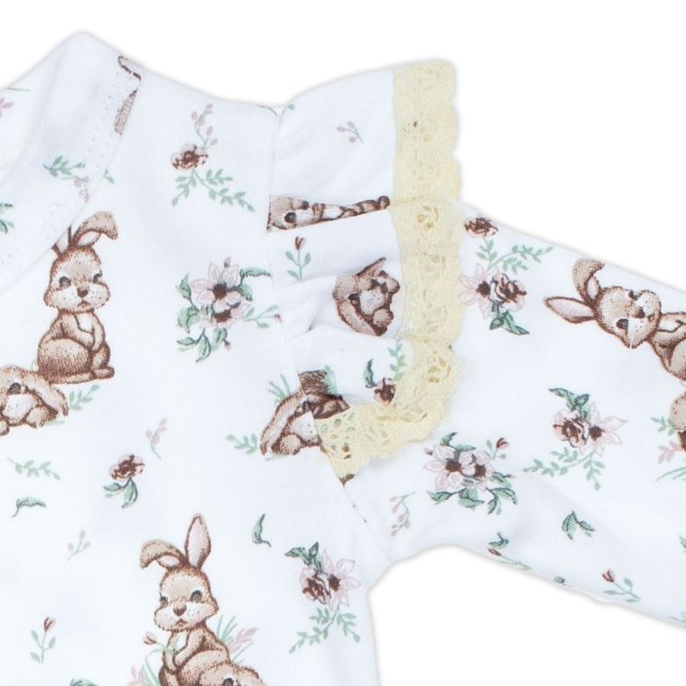 Pajac dziewczęcy, biały, Nicol