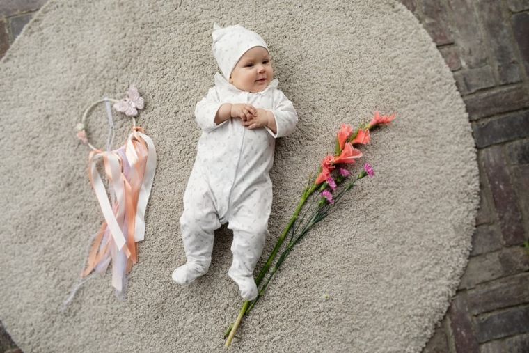 Pajac dziewczęcy, ecru, Charlotte, Pinokio