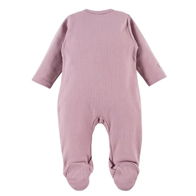 Pajac dziewczęcy, fioletowy, kieszonka, Eevi