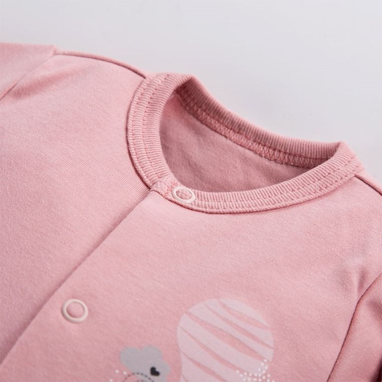 Pajac dziewczęcy, różowy, Eevi