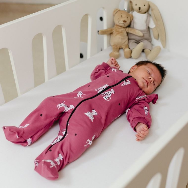 Pajac dziewczęcy, różowy, Eevi