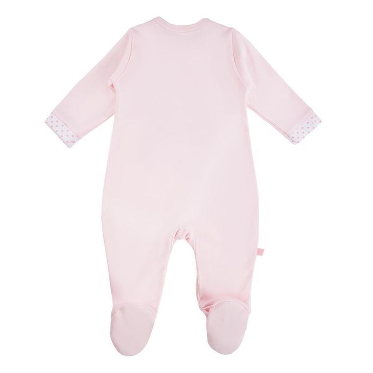 Pajac dziewczęcy, różowy, króliczek, Eevi