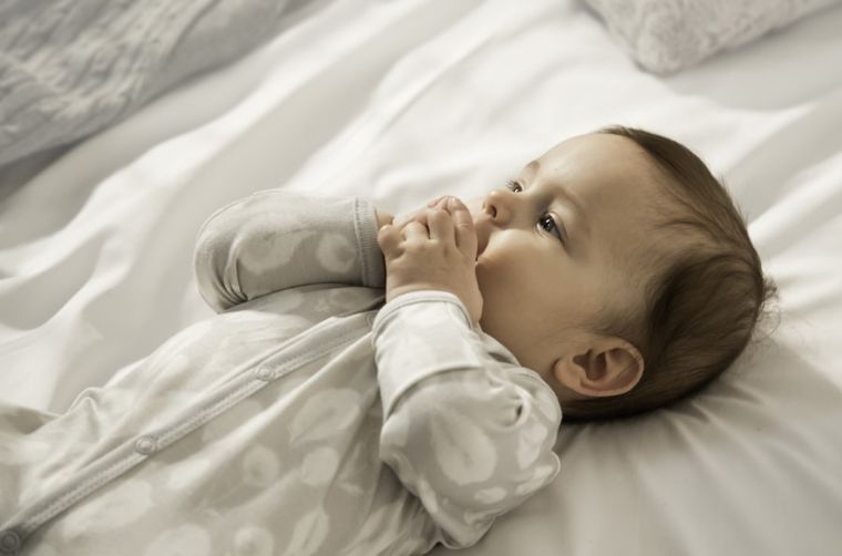 Pajac niemowlęcy, szary, Bamboo, Eevi