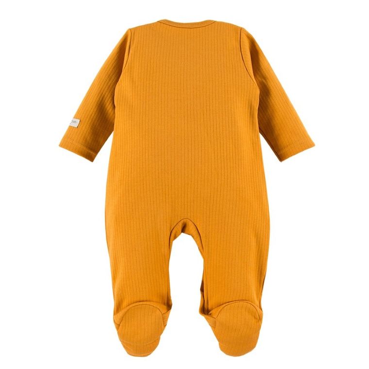 Pajac niemowlęcy, żółty, kieszonka, Eevi