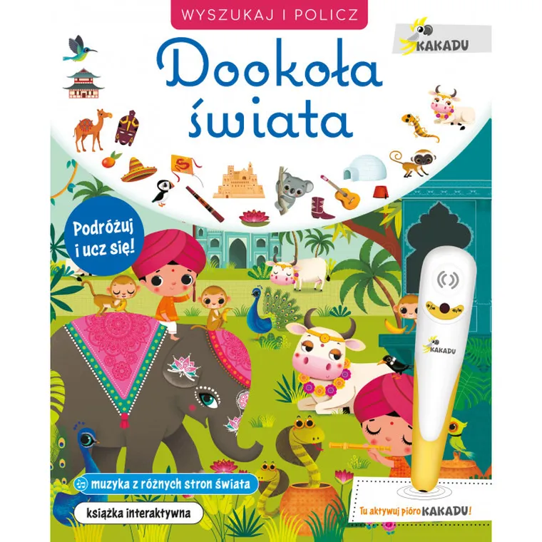 Pakiet z piórem Kakadu: Dookoła świata + Wyszukaj i policz