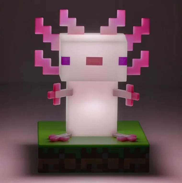 Paladone, Icons, Minecraft, Axolotl, lampka, 11 cm