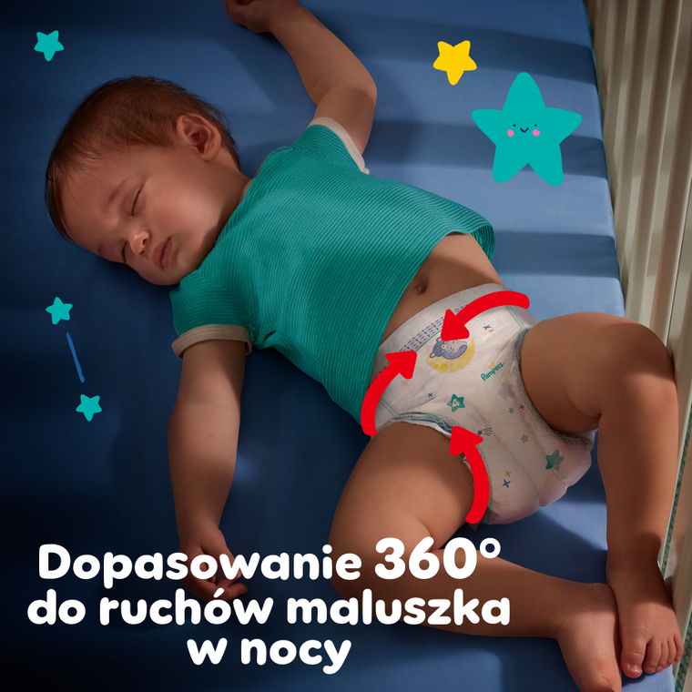 Pampers, Night Pants, pieluchomajtki, rozmiar 5, 12-17 kg, 22 szt.