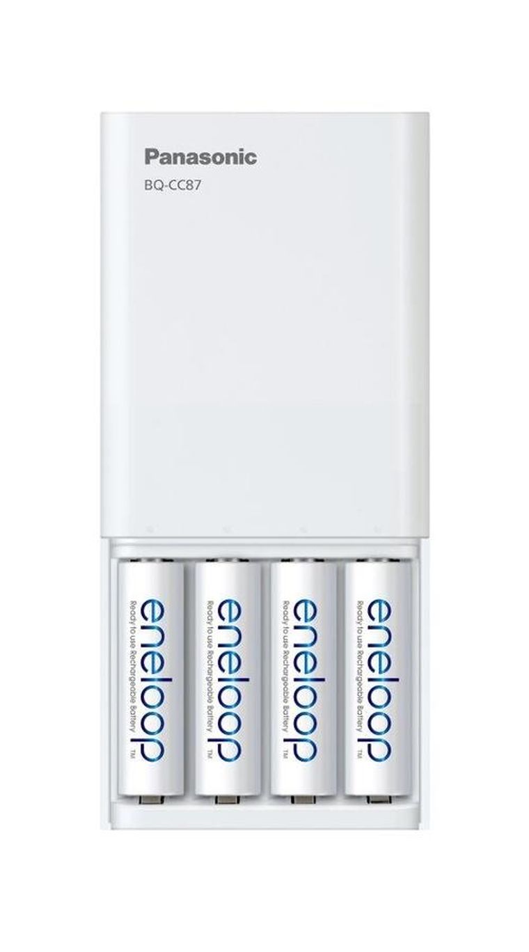 Panasonic, Eneloop, ładowarka, SmartPlus, USB + 4xAA, 2000 mAh