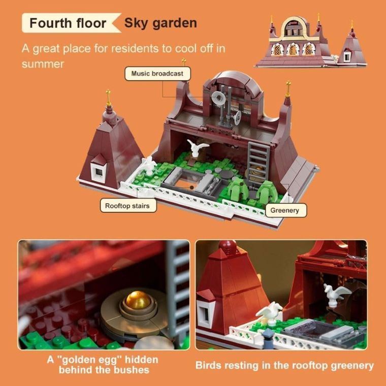 Pantasy, budynek piekarni, klocki konstrukcyjne, 2663 elementów