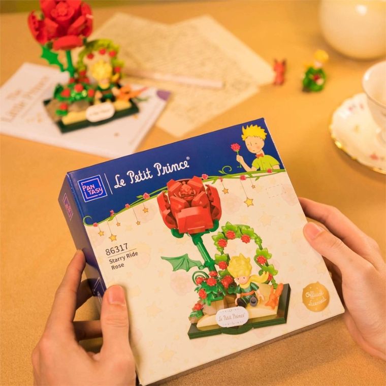 Pantasy, Mały Książę, Gwiezdna podróż, róża, klocki konstrukcyjne, 196 elementów