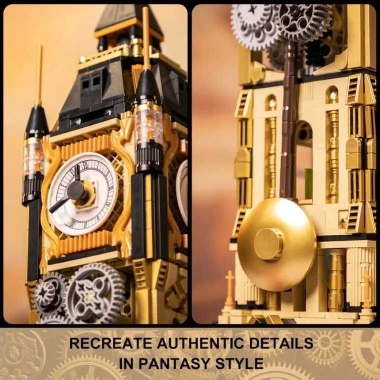 Pantasy, Steampunk, Big Ben, klocki konstrukcyjne, 2424 elementy