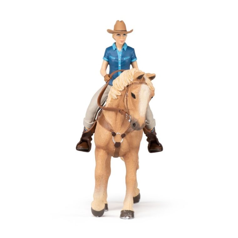 Papo, Koń z kowbojką, figurka