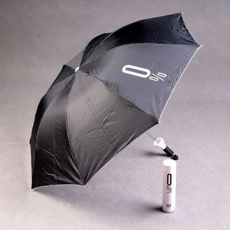 Parasolka w butelce, srebrna