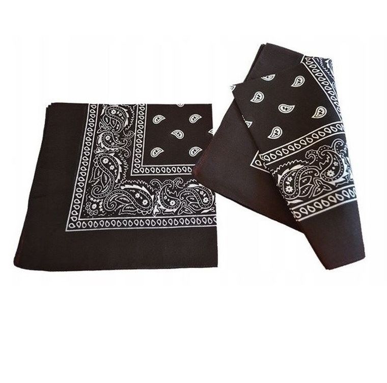 Party Tino, bandamka, chusta kowbojska, czarna