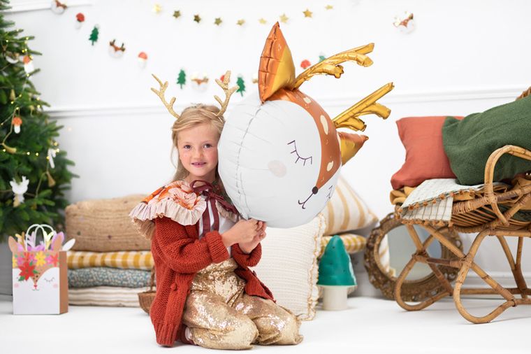 PartyDeco, balon foliowy, jelonek, 73-64 cm