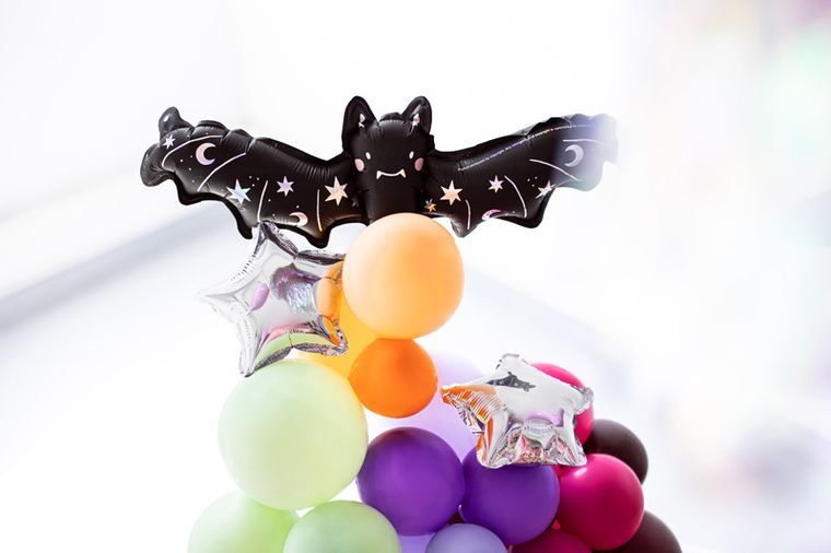 PartyDeco, balon foliowy Nietoperz, 40,5-13 cm, mix, 1 szt.