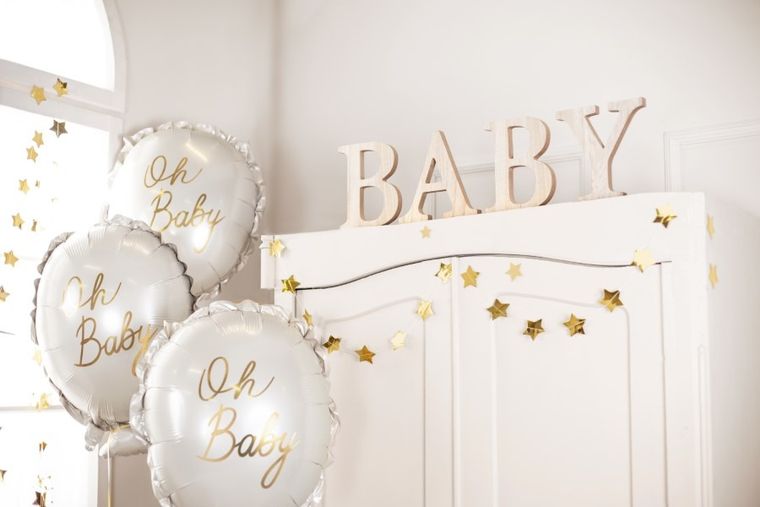 PartyDeco, balon foliowy, oh baby, 53-69 cm