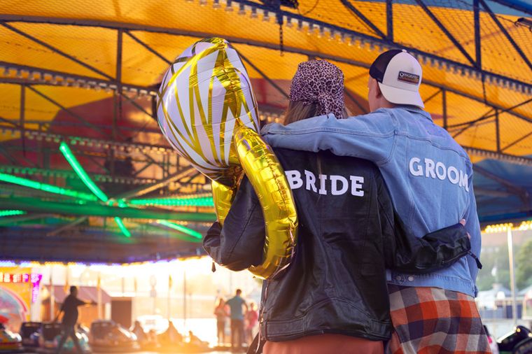 PartyDeco, balon foliowy Pierścionek, 60-95 cm, mix, 1 szt.