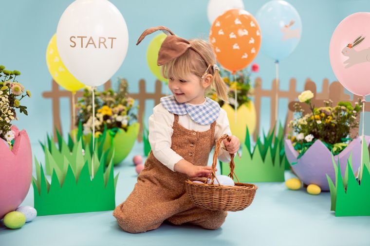 PartyDeco, balony 30 cm, Egg hunt, mix, 7 szt.