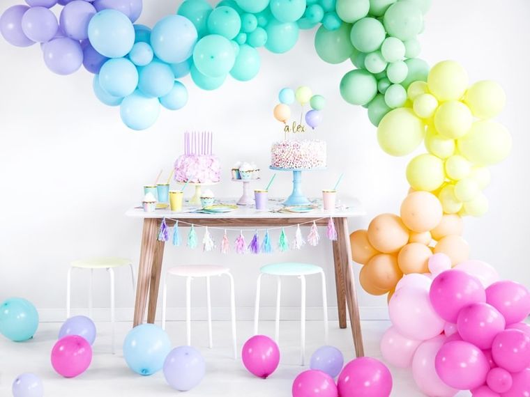 PartyDeco, balony lateksowe strong, pastelowe, jasno-niebieskie, 27 cm, 10 szt.