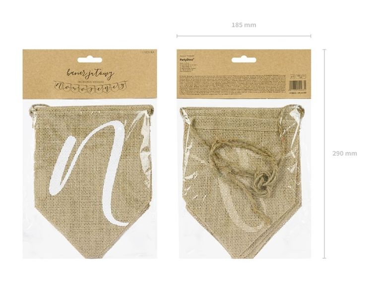 PartyDeco, baner Nowożeńcy, 23-155 cm