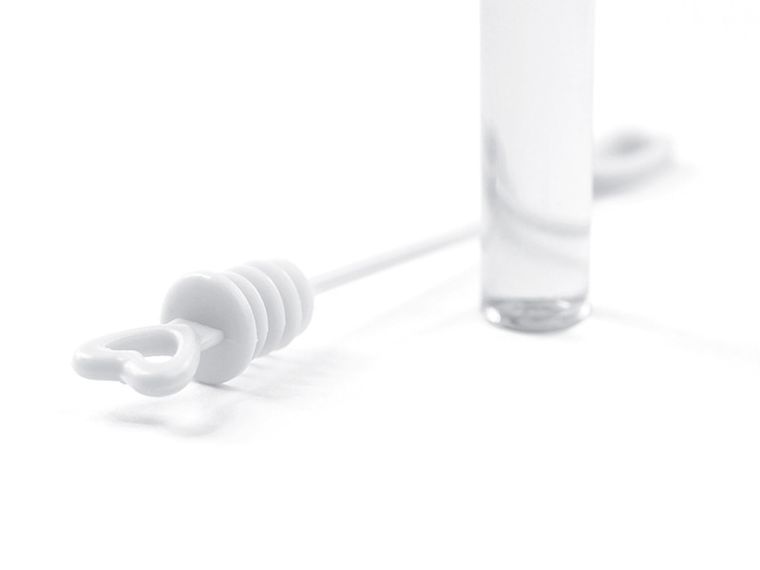 PartyDeco, bańki mydlane na wesele lub ślub, serduszko, biały, 48 szt.