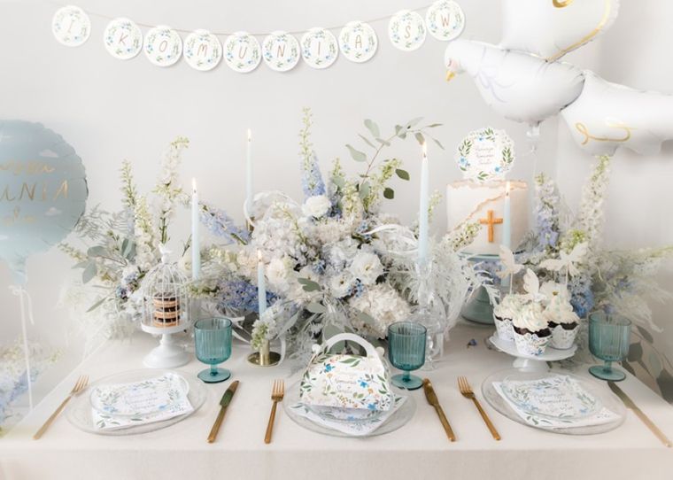 PartyDeco, dekoracje do muffinek, gołąb, 14,5 cm, 6 szt.