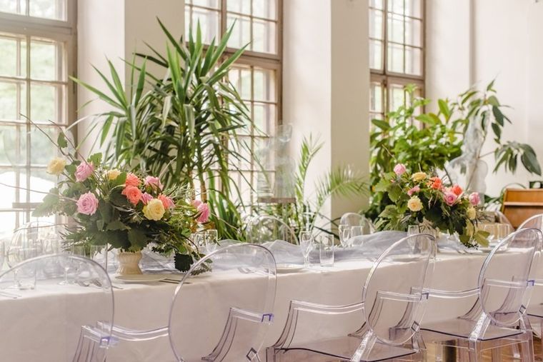 PartyDeco, dekoracyjna, mieniąca się organza snow, srebrna, 0,36-9 m