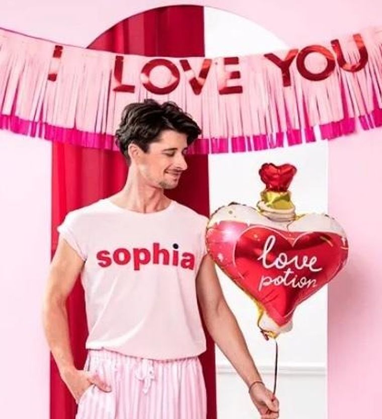 Partydeco, Eliksir miłości, serce, balon foliowy, 54-66 cm