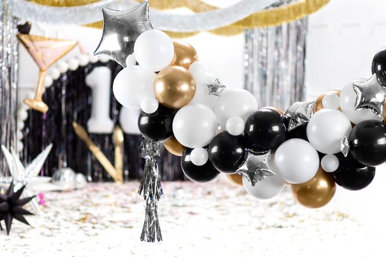PartyDeco, girlanda balonowa, Gwiazdki, mix, 167-135 cm, 1 szt.