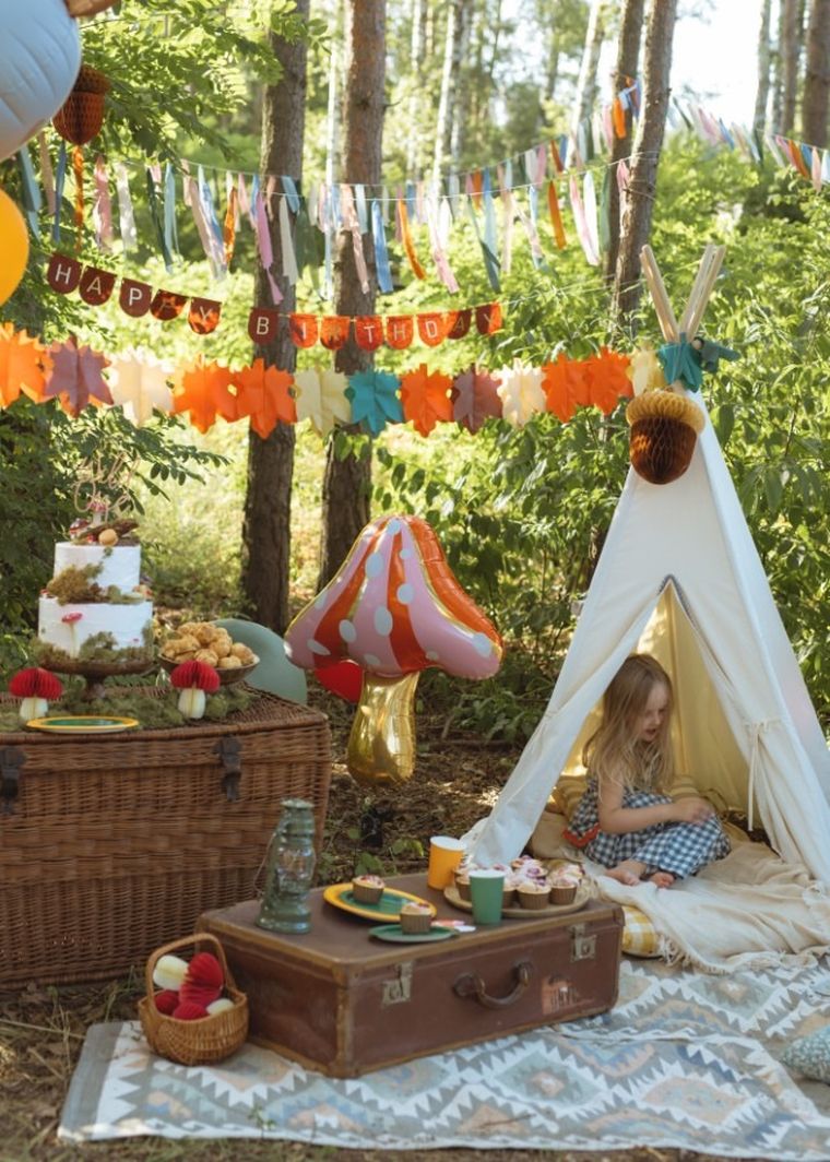 PartyDeco, girlanda bibułowa, liście, 3m