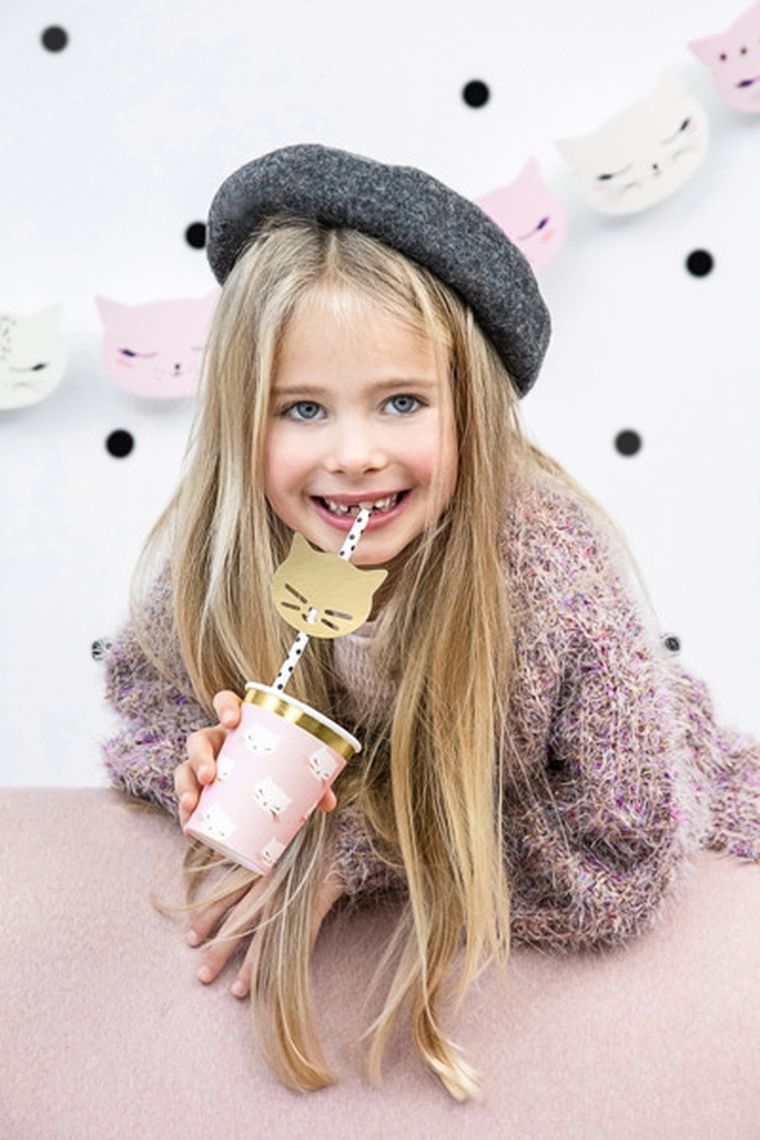 PartyDeco, kubeczki Kotek, 200 ml, 6 szt.