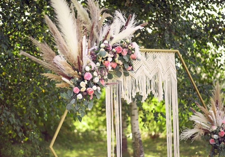 PartyDeco, makrama, złamana biel, 104-182 cm