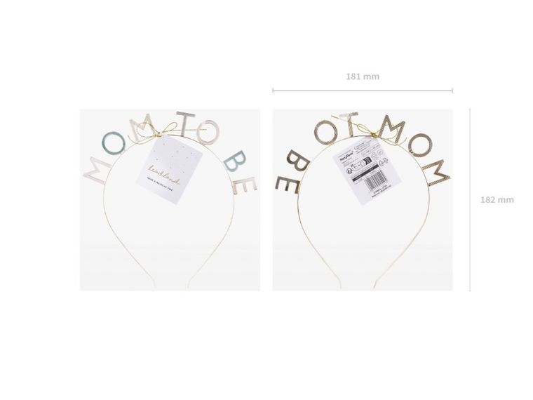 PartyDeco, Mom to be, opaska, 18,5-18 cm