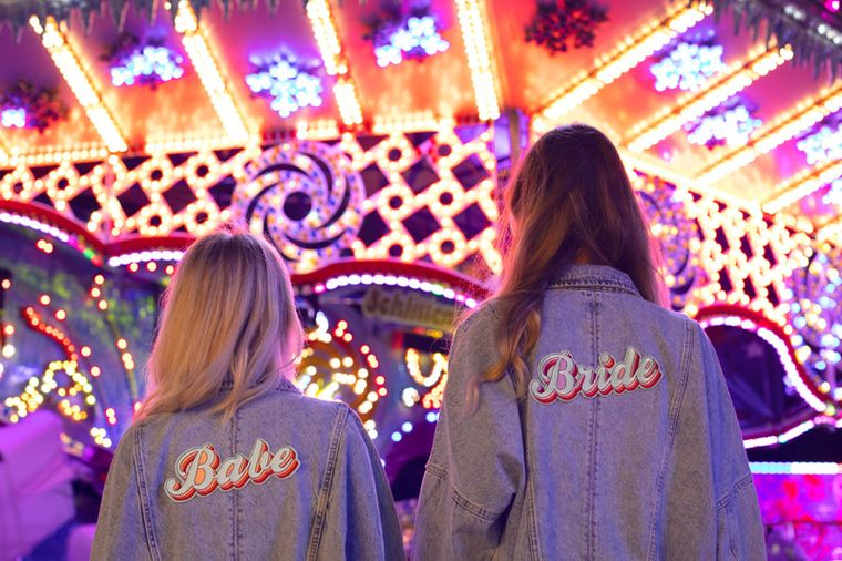 PartyDeco, naprasowanka Babe, mix, 20-8 cm, 1 szt.