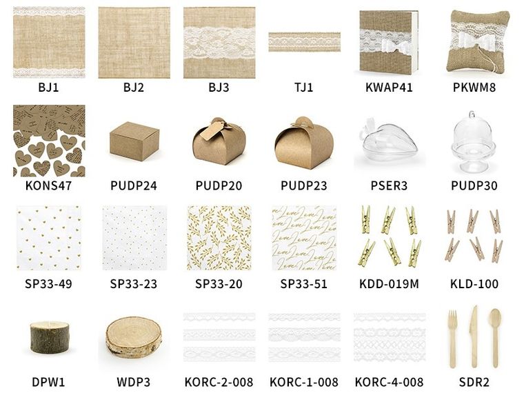 PartyDeco, naturalny bieżnik jutowy, 28 cmx2,75 m