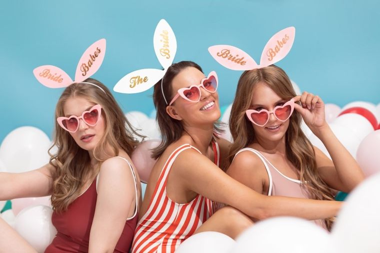 PartyDeco, opaski bride squad 29-25 cm, 6 szt.