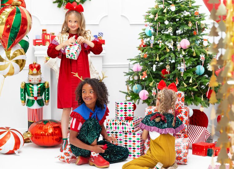 PartyDeco, papier do pakowania, Romby, 70-200 cm