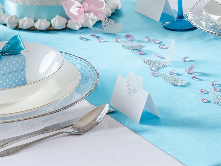 PartyDeco, satyna do dekoracji gładka, turkusowa, 0,36-9 m