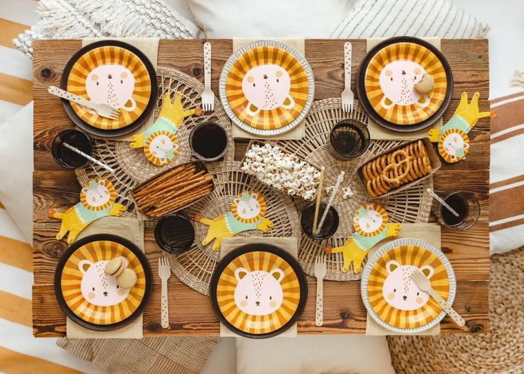 PartyDeco, serwetki, lew, 16-10 cm, 20 szt.