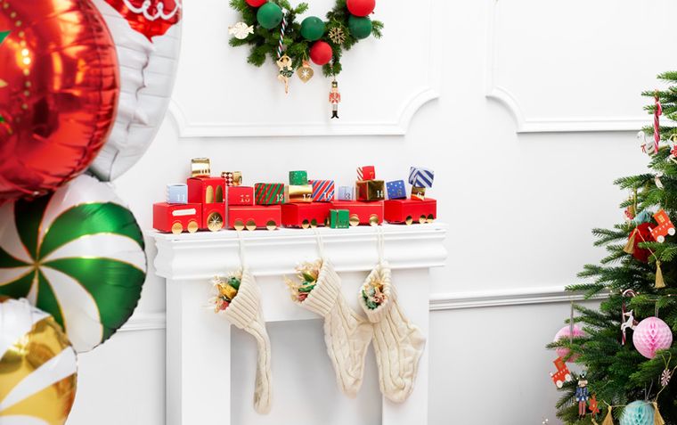 PartyDeco, skarpeta dekoracyjna, złamana biel, 15,5-34 cm