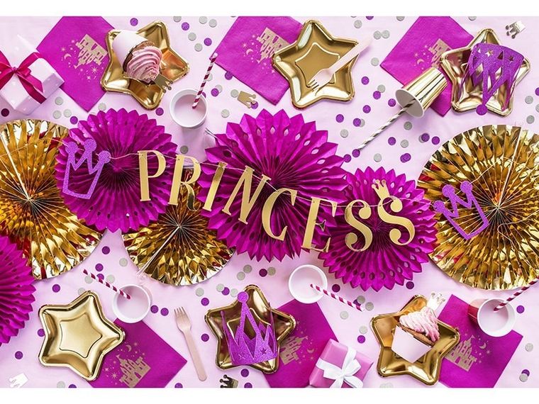 PartyDeco, słomki papierowe, paski, złote, 19,5 cm, 10 szt.