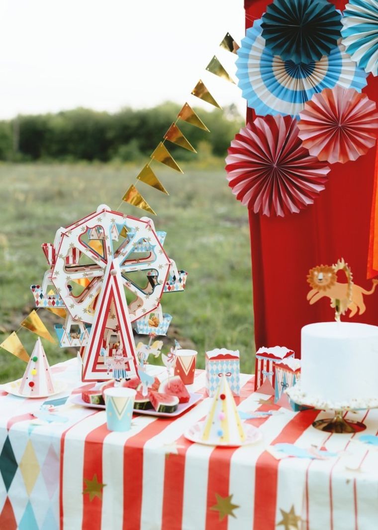 PartyDeco, stojak na przekąski, diabelski młyn, 48-50 cm